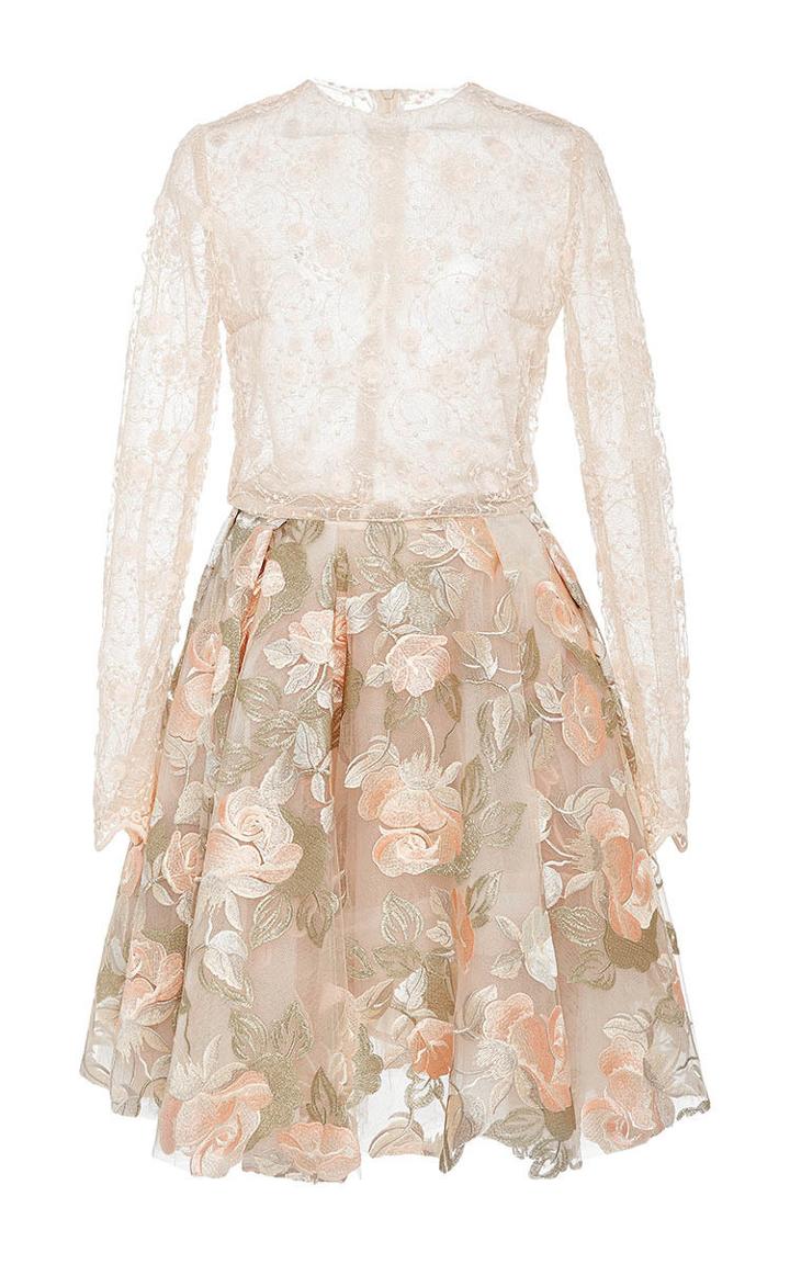 Lana Mueller Zahara Lace Embroidered Mini Dress