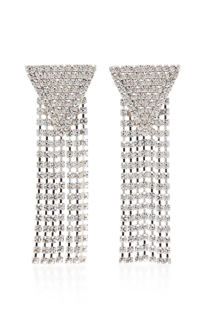 Moda Operandi Alessandra Rich Triangle And Cascade Earrings