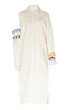 Moda Operandi Rosie Assoulin Bangle-embellished Cotton-blend Shirt Dress Size: 0