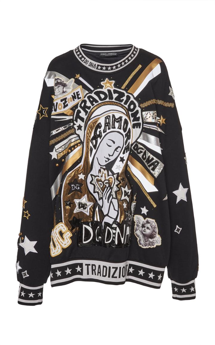 Dolce & Gabbana Oversized Jersey Sweatshirt