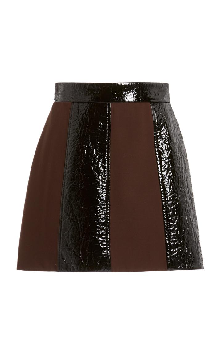 Moda Operandi George Keburia Contrasting Stripe Mini Skirt