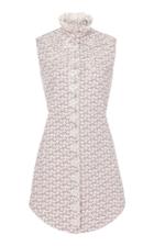 Moda Operandi Paco Rabanne Embroidered Floral-print Cotton Mini Dress Size: 34