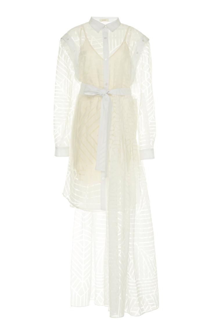Semsem Asymmetrical Printed Shirt Dress