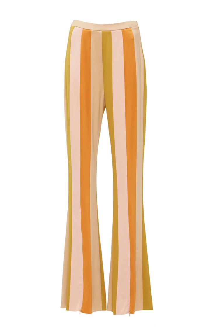 Edun Liquid Satin Flare Zip Pant