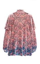 Moda Operandi Philosophy Di Lorenzo Serafini Cape-effect Velvet Blouse