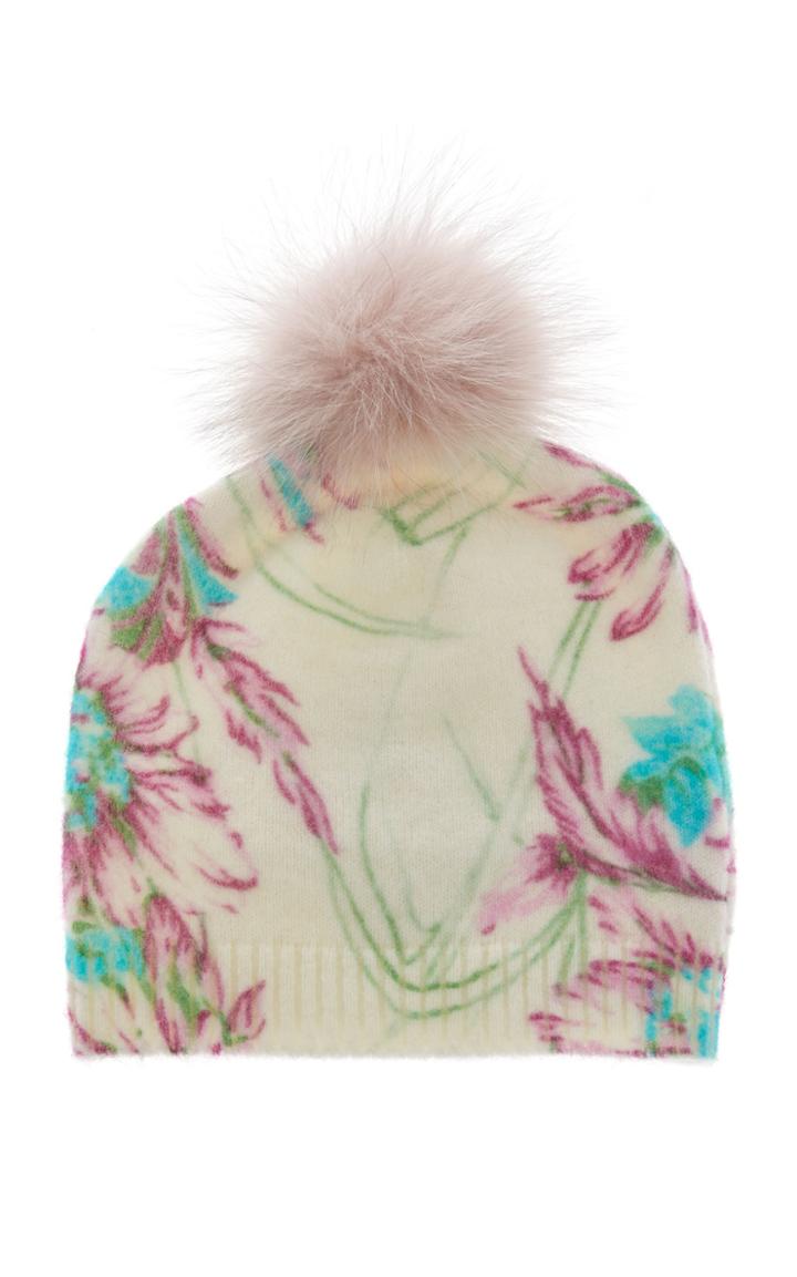 Blumarine Capello Stampa Fiori Beanie