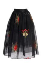 Moda Operandi Simone Rocha Draped Tulle Midi Skirt