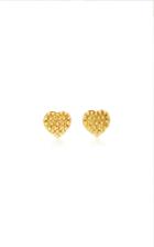 Moda Operandi Gaya 18k Yellow Gold Heart Earrings