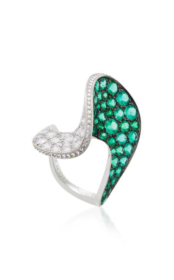 Reza M'o Exclusive: Spirale Emerald Ring