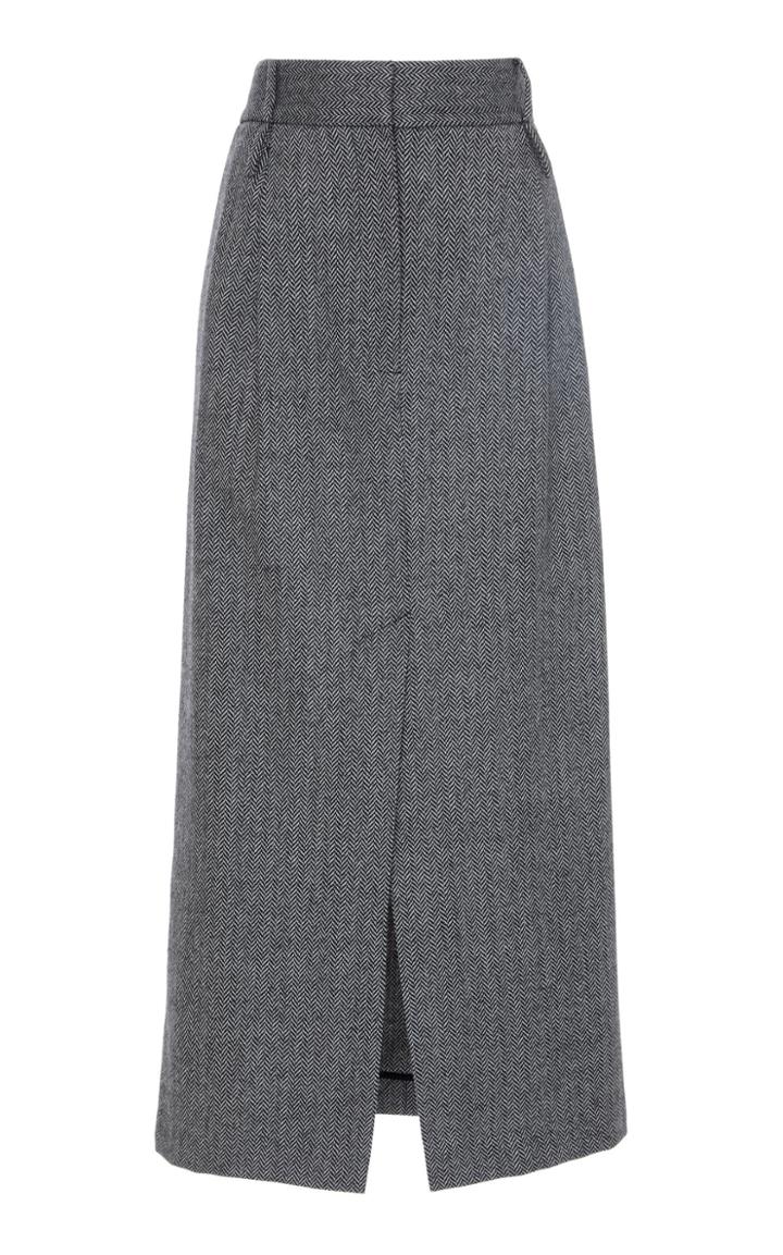 Tibi Herringbone Skirt