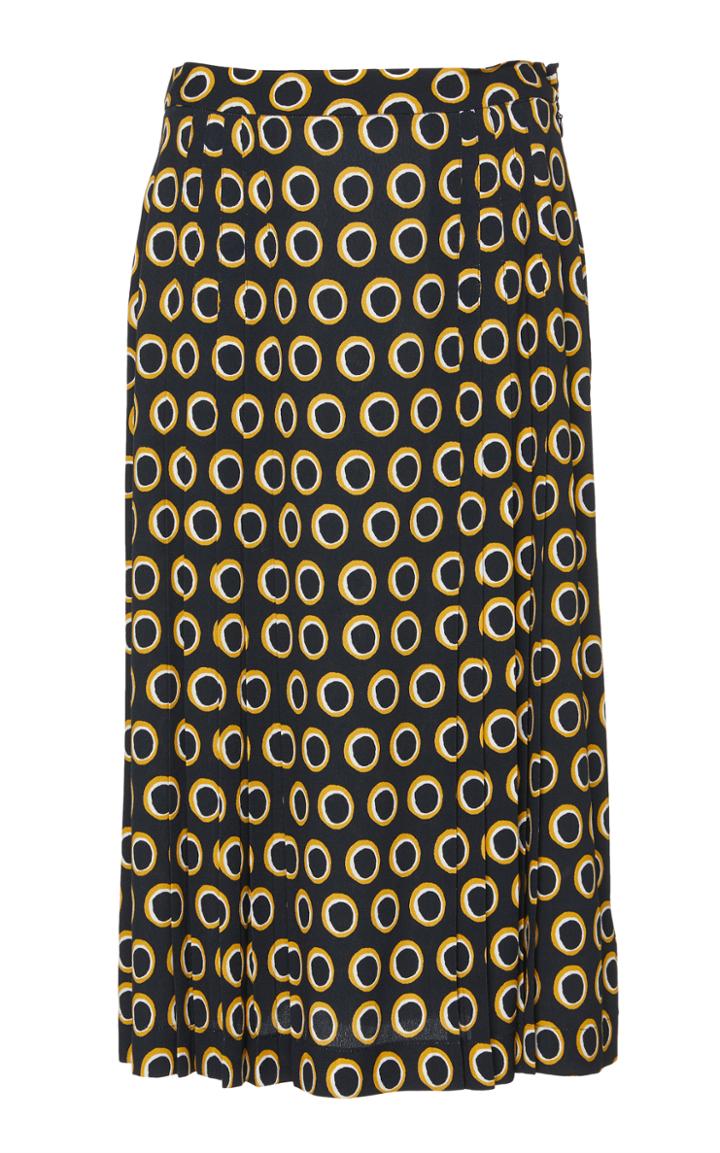 Dondup Printed Pleated Skirt