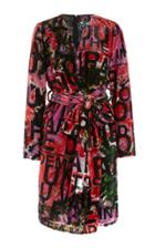 Moda Operandi Libertine A Dream For Winter Printed Velvet Midi Wrap Dress