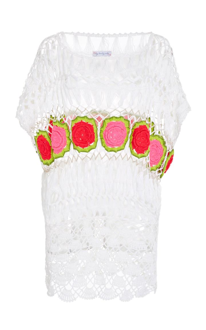 My Beachy Side Rose Crochet Dress