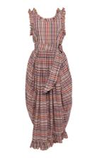 Isa Arfen Multicheck Billow Dress