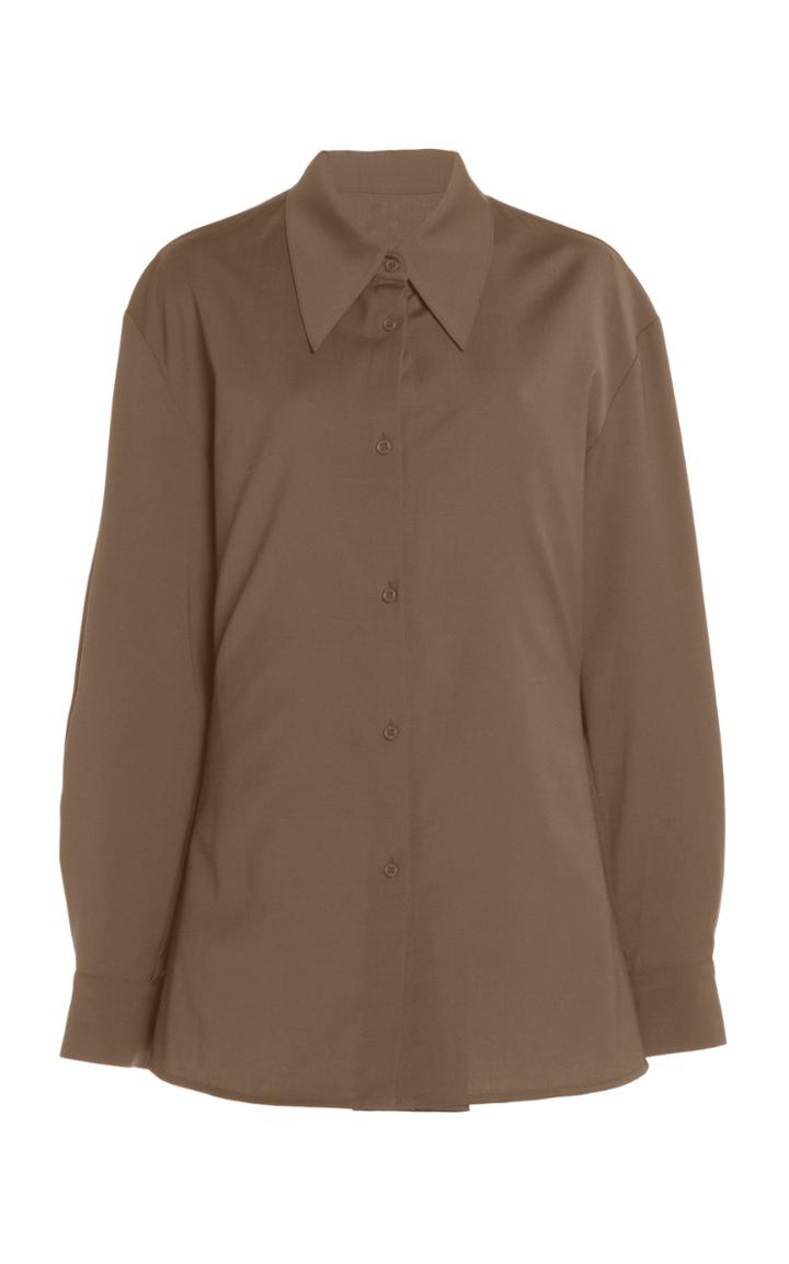 Moda Operandi Low Classic Wool Button-down Shirt