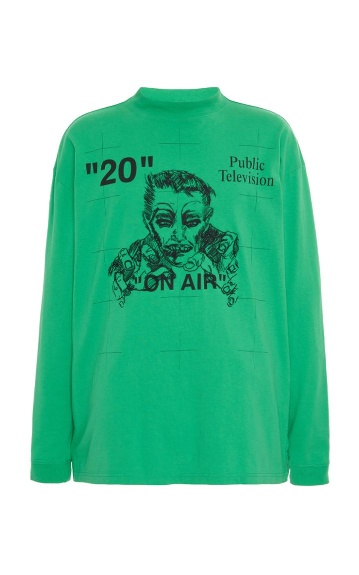 Off-white C/o Virgil Abloh Mirko Artist Over Mock Tee-shirt