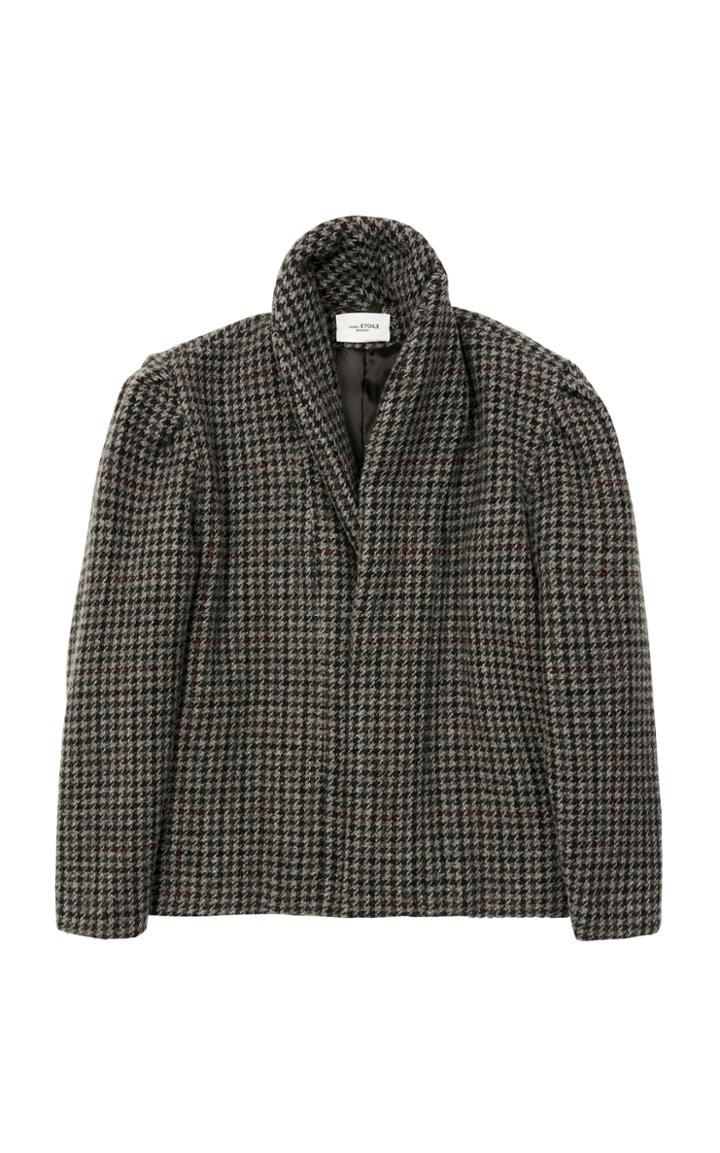 Isabel Marant Toile Kabadi Oversized Checked Wool Jacket