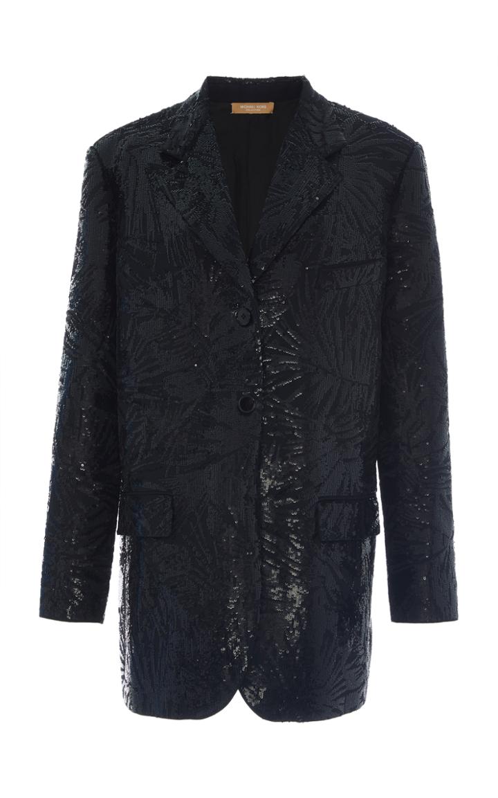 Michael Kors Collection Paillette Boyfriend Blazer