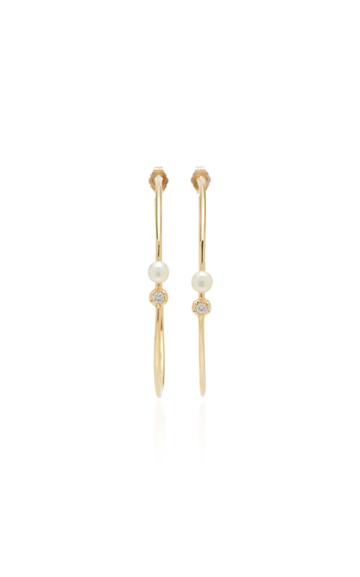 Carbon & Hyde 18k Gold And Diamond Hoop Earrings