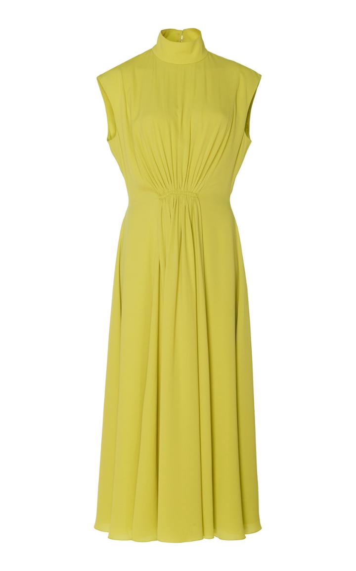 Emilia Wickstead Valencia Matelass Cady Midi Dress