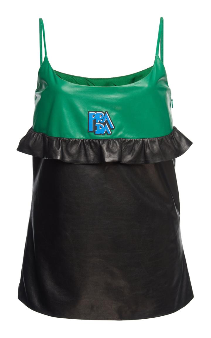 Prada Leather Tank Top