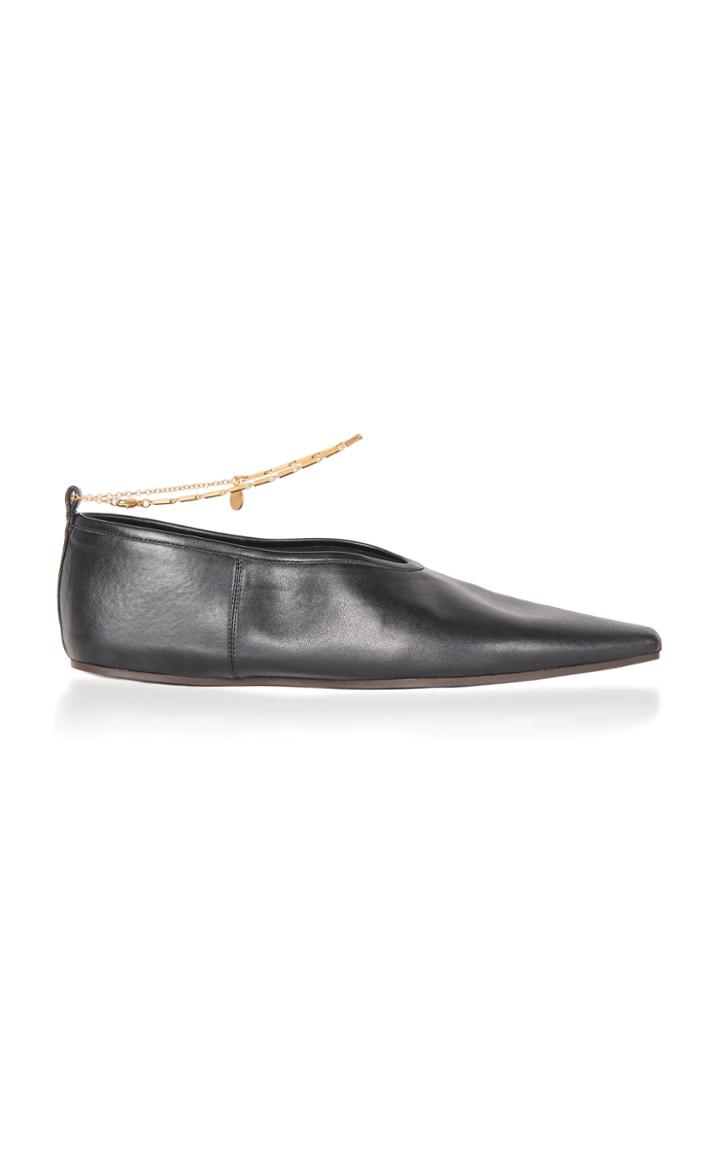Stella Mccartney Embellished Vegan Leather Flats