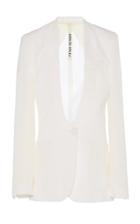 Moda Operandi Petar Petrov Jaclyn Collarless Silk-blend Blazer Size: 32