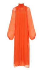 Moda Operandi Mara Hoffman Edmonia Smocked Georgette Midi Dress Size: Xxs