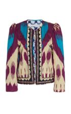 Alix Of Bohemia Ultra Violet Silk-ikat Jacket
