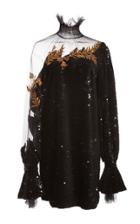 Alena Akhmadullina Sequin Embellished Long Sleeve Dress