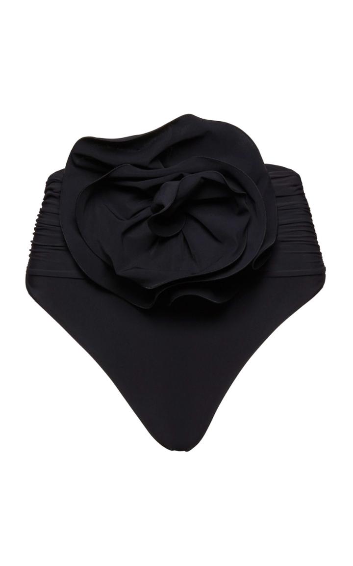 Moda Operandi Magda Butrym Flower Applique Swim Bottoms