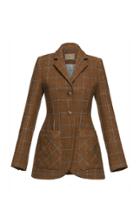 Lena Hoschek Granpa Checked Wool Blazer Jacket