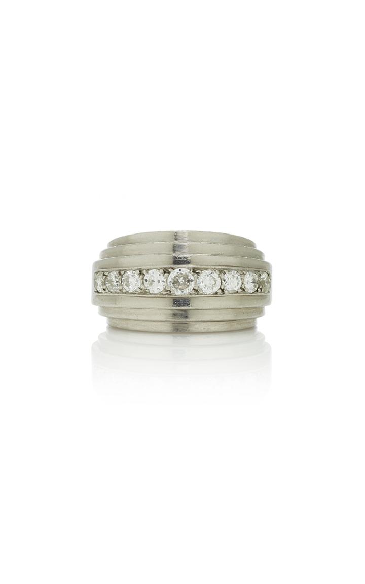 Vintage Rene Boivin Platinum And Diamond Quatre Plans Ring