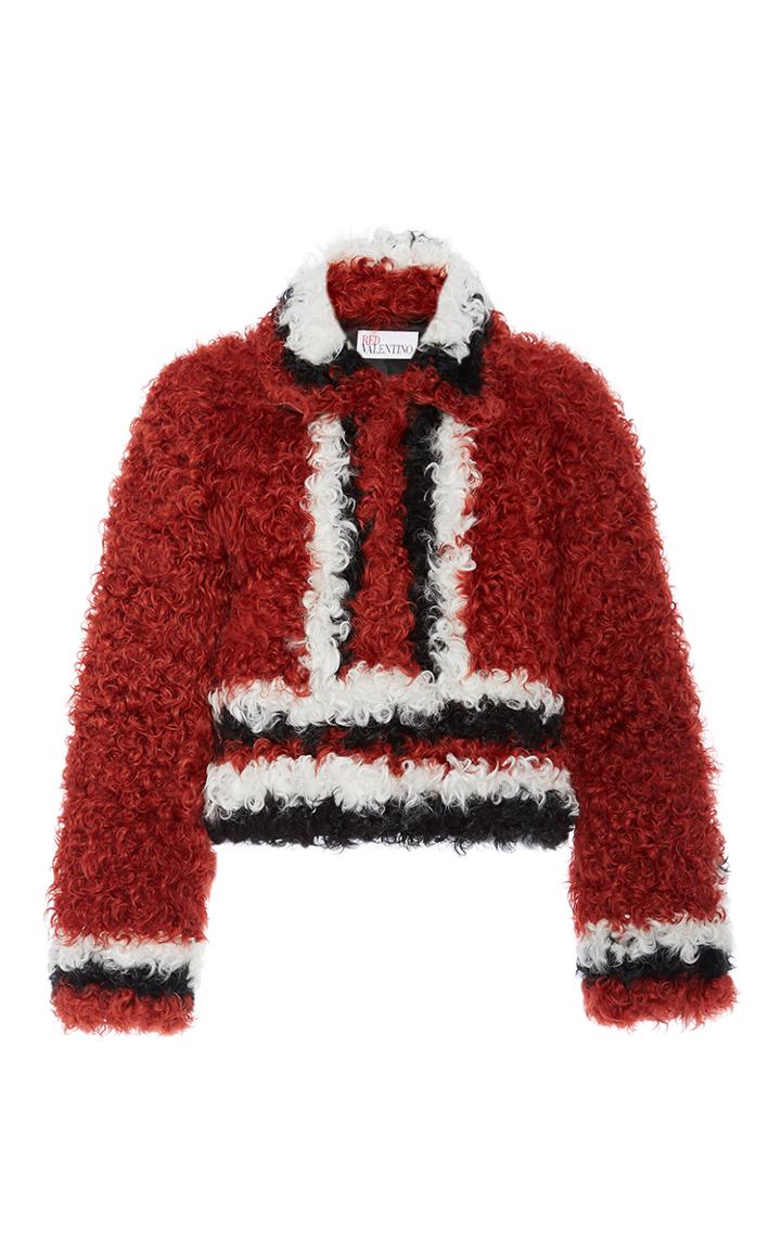 Red Valentino Cropped Kalgan Fur Jacket