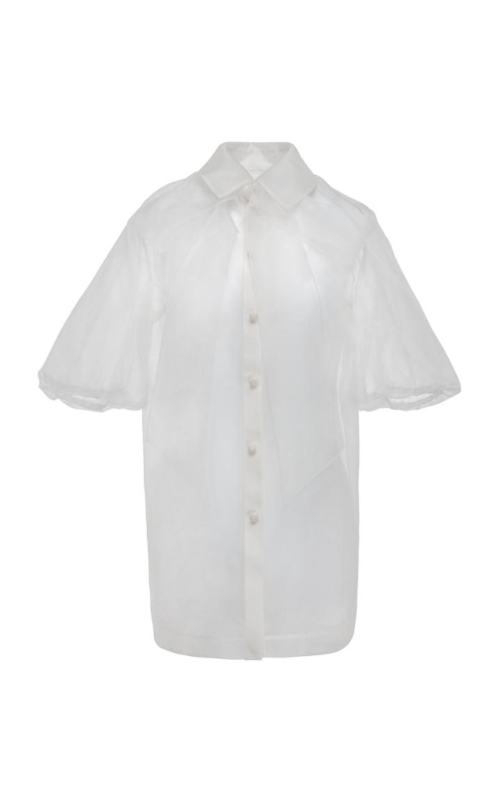 Moda Operandi Huishan Zhang Valerie Silk-organza Top
