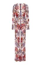 Naeem Khan Floral Beaded Jumpsuit