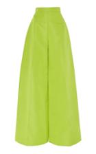 Christian Siriano Wide Leg Silk Trousers