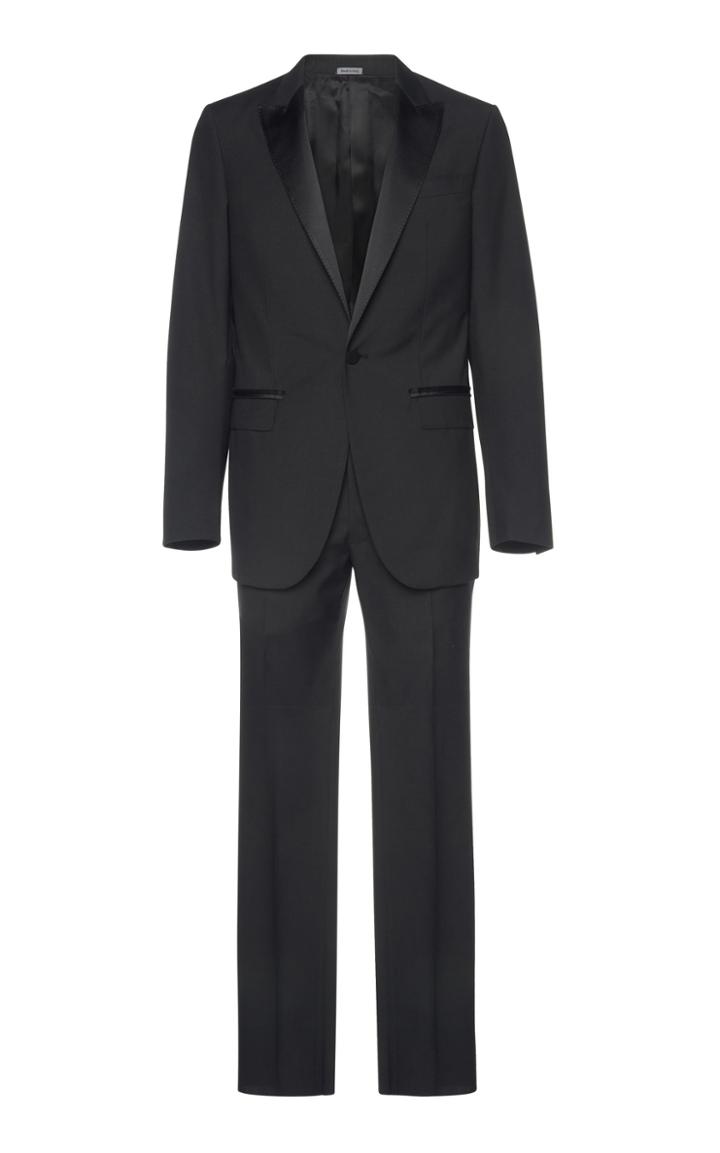Lanvin Satin-trimmed Wool Tuxedo