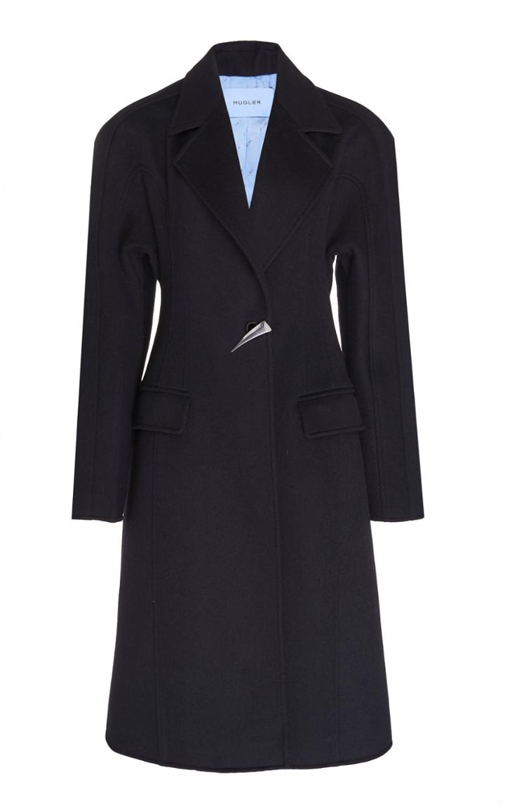 Mugler Tailored Wool Coat