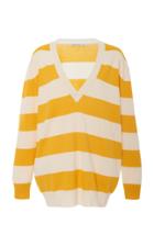 Alessandra Rich Striped Cashmere Sweater