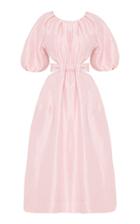 Moda Operandi Aje Mimosa Cutout Linen-silk Midi Dress