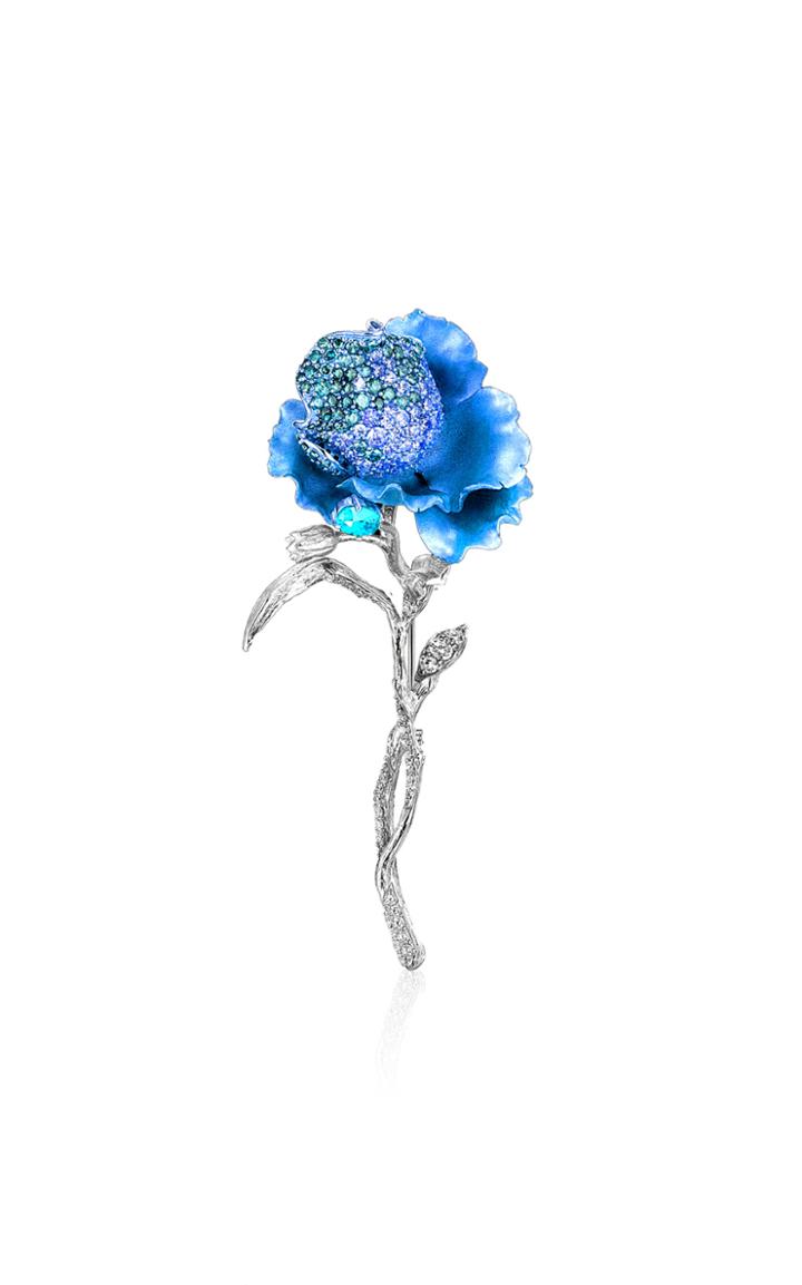 Moda Operandi Anabela Chan Paraiba Parrot Tulip Brooch