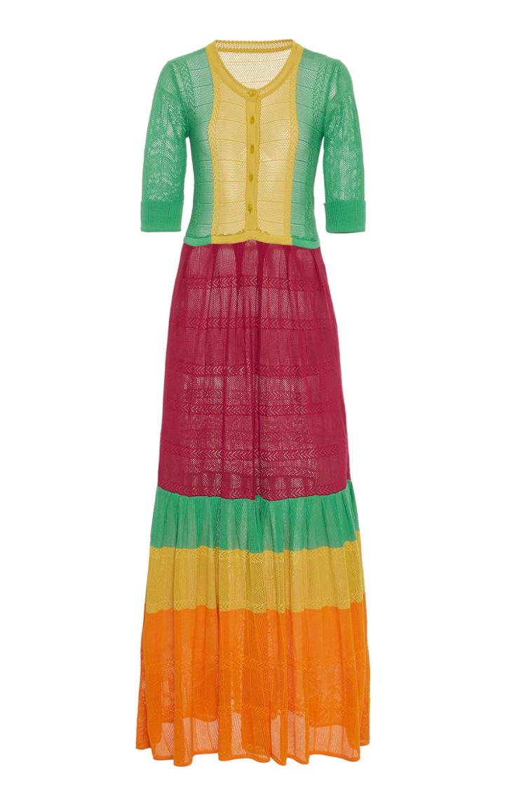 Moda Operandi Gabriela Hearst Iris Silk-blend Knit Maxi Dress Size: S