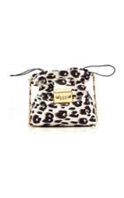 Brandon Maxwell Small Cheetah Print Silk Pouch