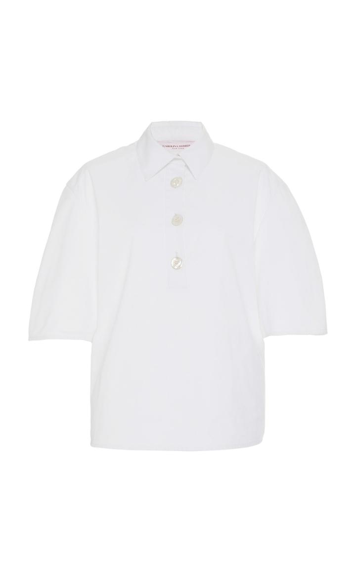 Moda Operandi Carolina Herrera Cotton Button Up Top Size: 0