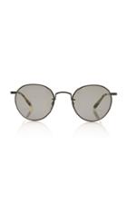 Garrett Leight Wilson Round-frame Metal Sunglasses