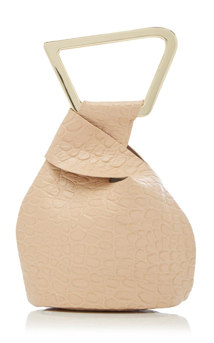 Cult Gaia Mini Astraea Embossed Leather Tote