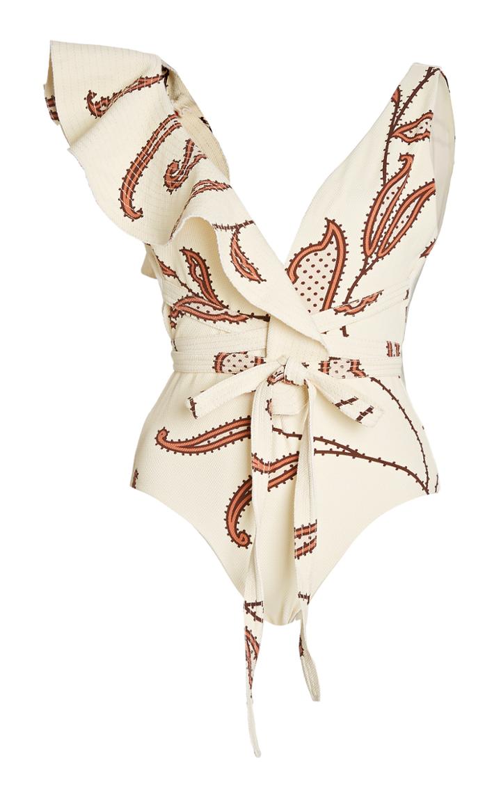 Johanna Ortiz Time For Spirit Ruffle-trim Swimsuit