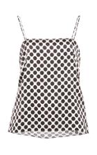 Alexandre Vauthier Polka-dot Silk Blend-chiffon Top