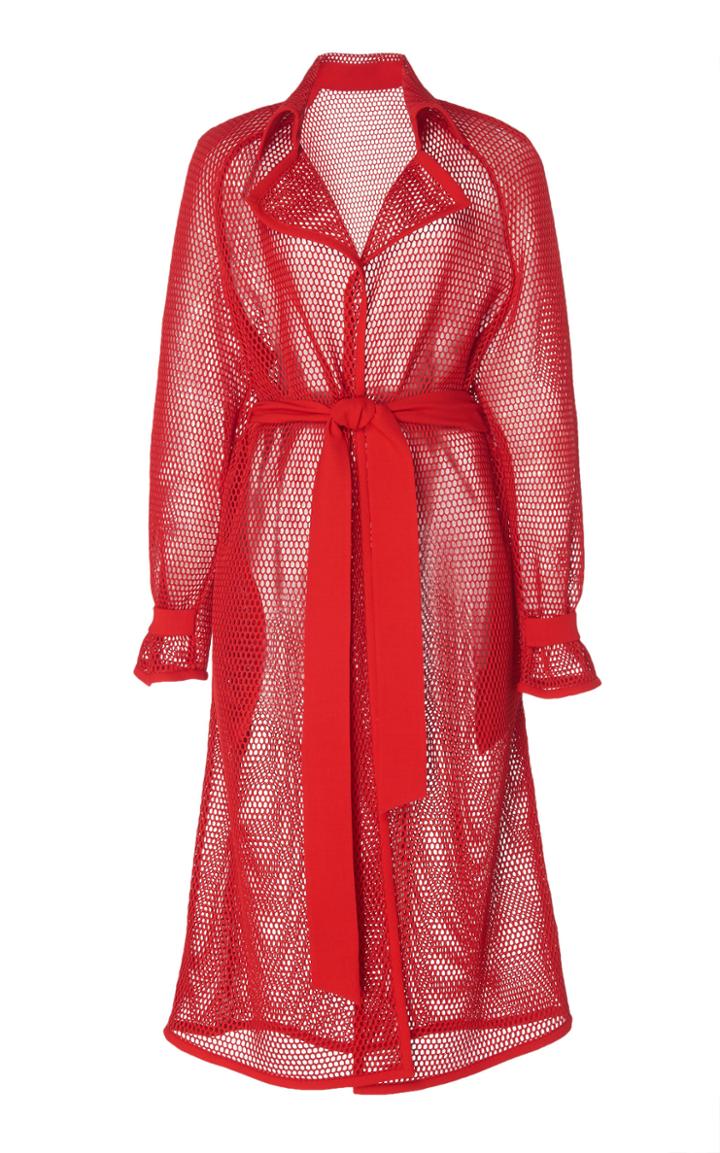 Akris Sheer Net Voile Coat